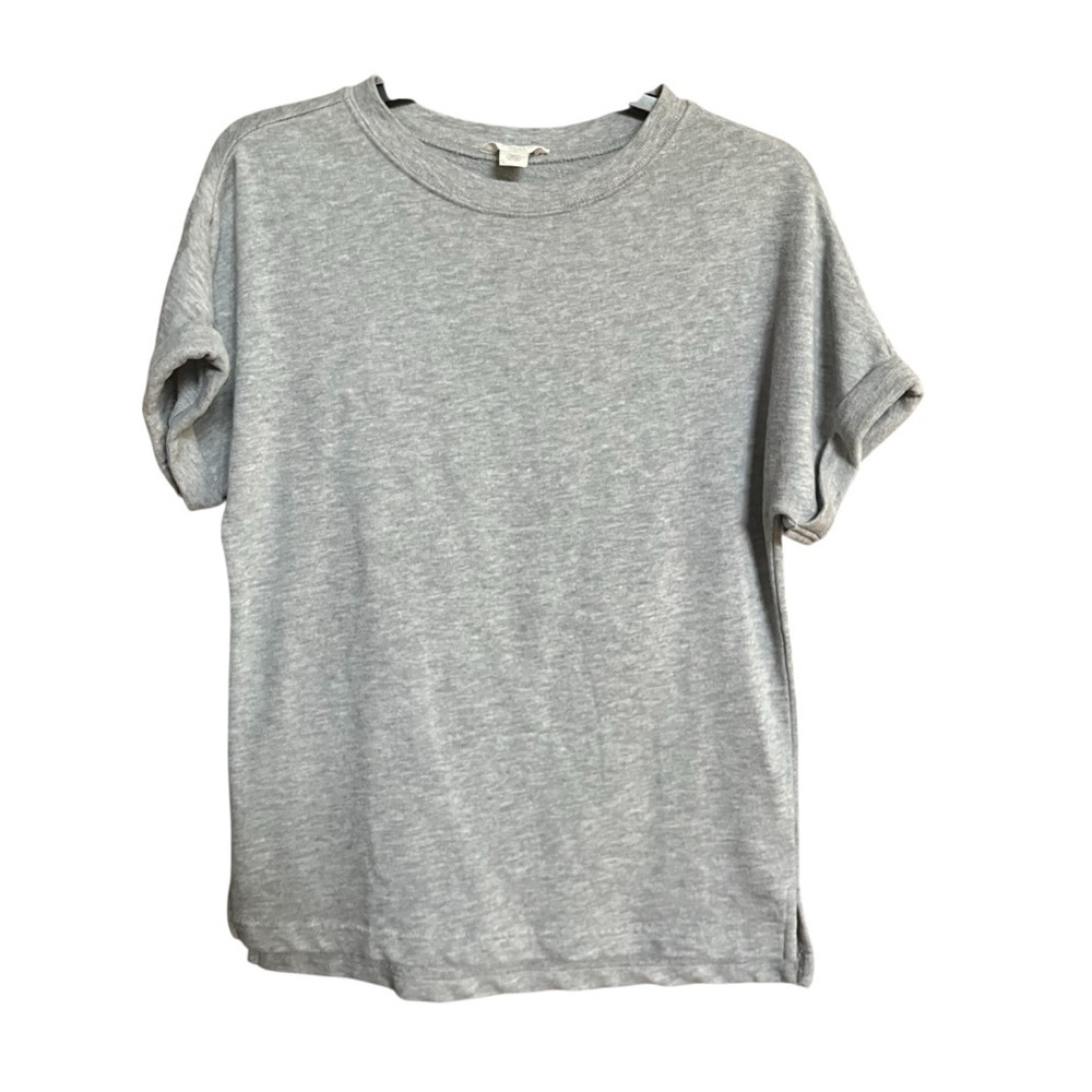 CASLON Women's Grey Round Neck Heavy Weight T-Shirt Size XS
